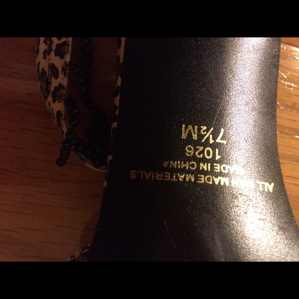 Studio C Leopard Print Heels - image 3